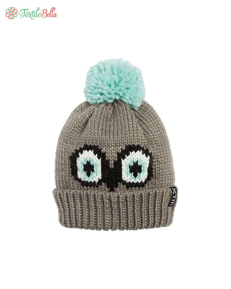 Animal Knitted Beanie (owl)
