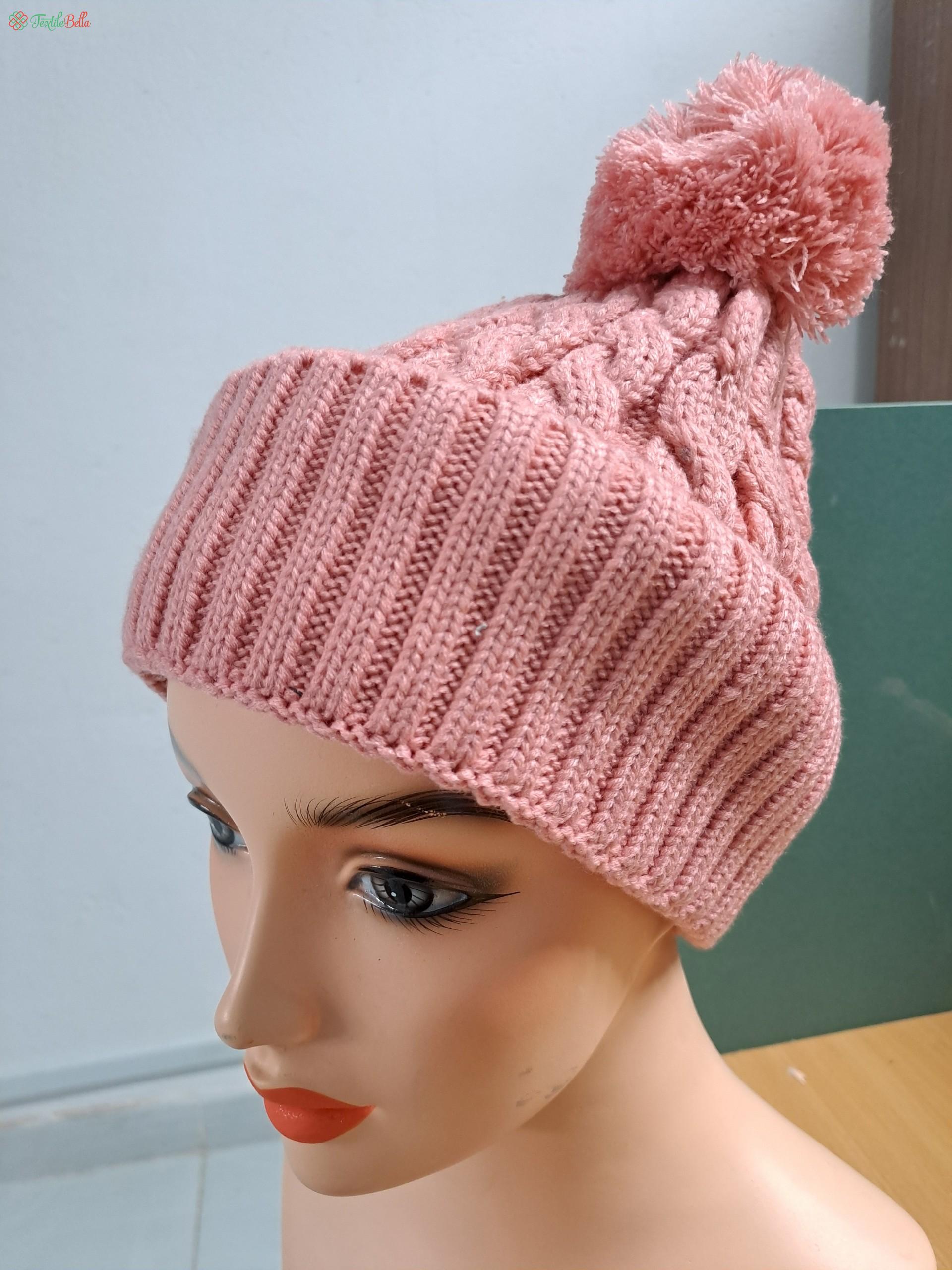 Bella Bobble Beanie Pink For Girl 2