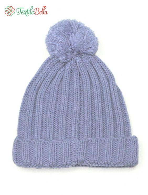 Bobble Hat Pom Pom Beanie Knitted Warm Winter Wool Hat