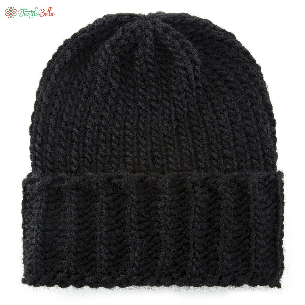 Knitted Beanie Single Color - B