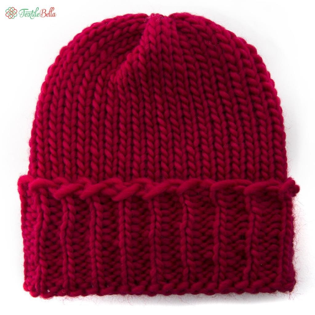 Knitted Beanie Single Color - P