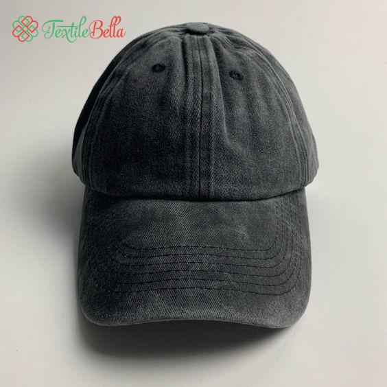 Washed cap - Black