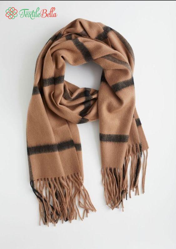 scarf black & brown